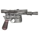 HAN SOLO'S LASER PISTOL (RESIN), Iconic Galactic Style for Your Collection